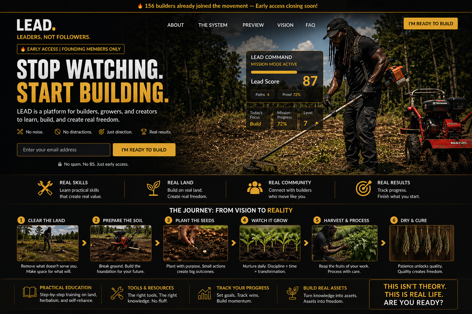 LEAD premium platform visual